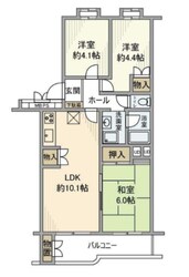 エステート八王子B棟の物件間取画像